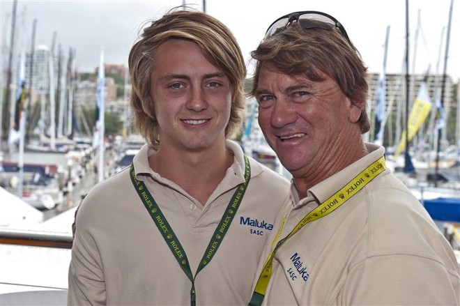 Sean Langman and his 18-year-old son, Peter, MALUKA OF KERMANDIE - Rolex Sydney Hobart Yacht Race 2011 ©  Rolex/ Kurt Arrigo http://www.regattanews.com